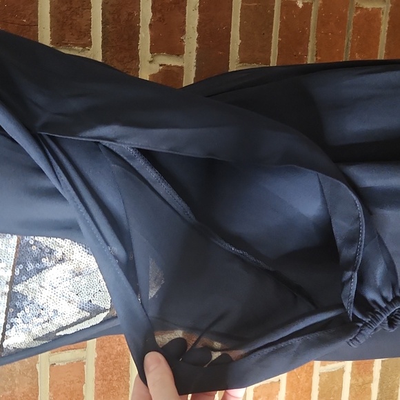 Umgee sheer dress with sequin front, size M - Picture 5 of 8